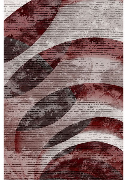 Dijital Baskılı Kaymaz Yıkanabilir Modern Sade Desenli Üçlü Yatak Odası, Yo-Modern-124-Bordo, fiyatları