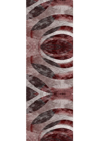 Dijital Baskılı Kaymaz Yıkanabilir Modern Sade Desenli Üçlü Yatak Odası, Yo-Modern-124-Bordo, modelleri