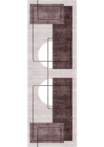 Dijital Baskılı Kaymaz Yıkanabilir Modern Sade Klasik Üçlü Yatak Odası, Yo-Modern-158-Bordo, modelleri