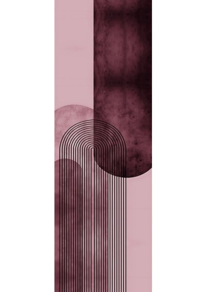 Dijital Baskılı Kaymaz Yıkanabilir Modern Sade Desenli Üçlü Yatak Odası, Yo-Modern-165-Pembe, modelleri