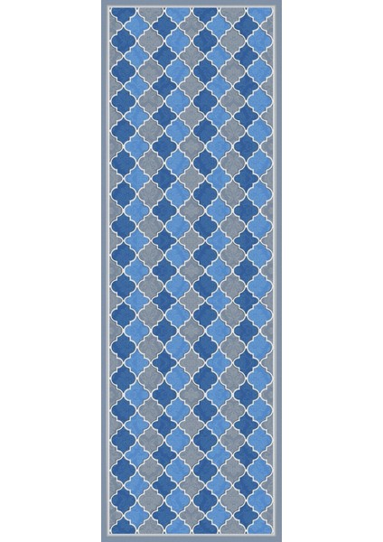 Dijital Kaymaz Yıkanabilir Modern Çerçeveli Kupa Desenli Üçlü Yatak Odası, Yo-Modern-169-Mavi, modelleri