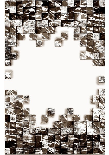 Dijital Baskılı Kaymaz Yıkanabilir Modern Duvar Motifli Üçlü Yatak Odası, Yo-Modern-202-Kahve, fiyatları