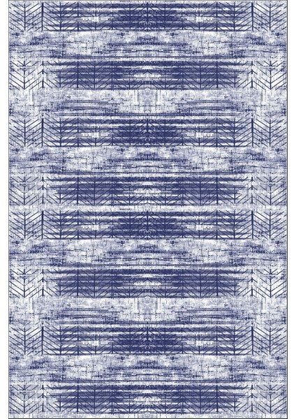 Dijital Kaymaz Yıkanabilir Modern Kesik Zigzag Desenli Üçlü Yatak Odası, Yo-Modern-205-Lacivert, fiyatları