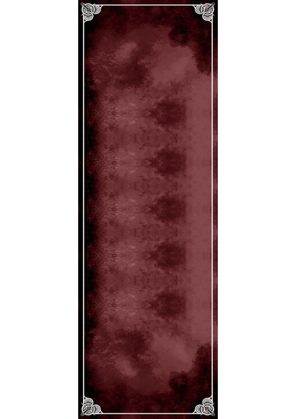 Dijital Baskılı Kaymaz Yıkanabilir Modern Sade Çerçeveli Üçlü Yatak Odası, Yo-Modern-208-Bordo,