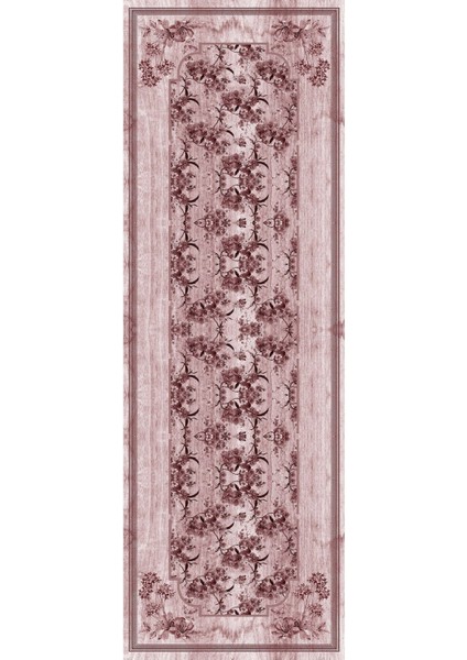 Dijital Baskılı Kaymaz Yıkanabilir Modern Çiçek Motifli Üçlü Yatak Odası, Yo-Modern-209-Pembe, modelleri