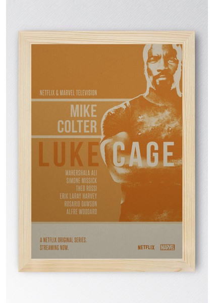 Luke Cage Çerçeveli Tablo - Marvel Dizi Posteri Tablo