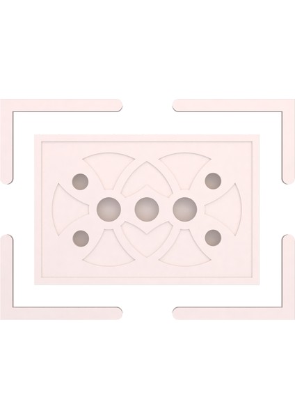 Tavan Spot Göbek KENARLI-KARE-23-90X60 L-Dis Citali