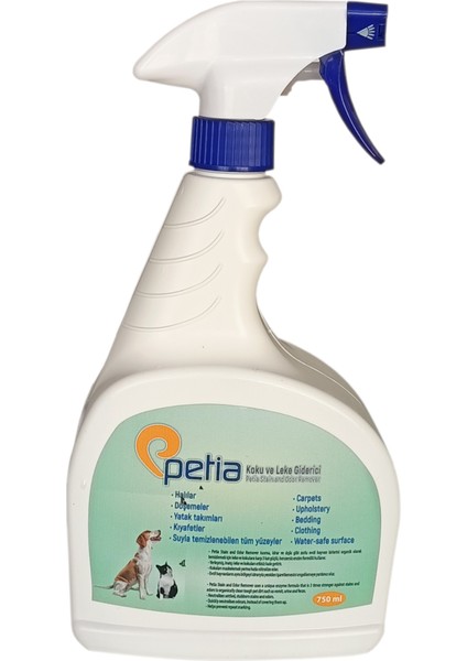 Petia Stain And Odor Remover Kedi Köpek Koku ve Leke Giderici Sprey 750 ml