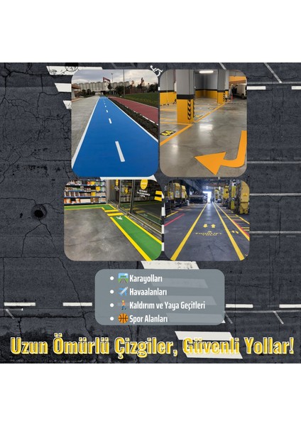 Klor Kauçuk Yol Çizgi Boyası