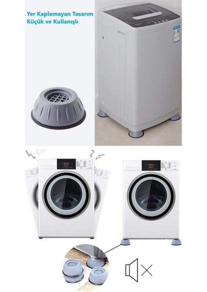 Gürültü Engelleyici ve Titreşim Önleyici Kaymaz Kauçuk Stoper Seti 8''li indirimleri