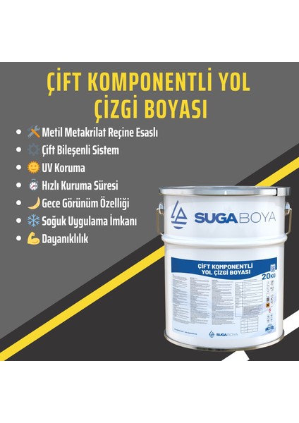 Çift Komponentli Yol Çizgi Boyası fiyatları