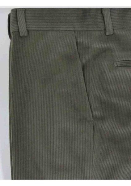Erkek Klasik Kesim Su Yeşili Kadife Pantolon fiyatları