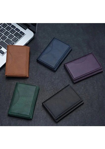 Magsafe Özellikli Cüzdan Mıknatıslı 5 Bölmeli Stand Olabilen Suni Deri Kartlık Cüzdan