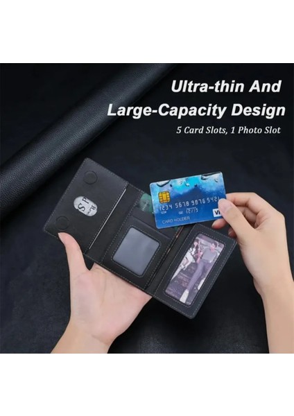 Magsafe Özellikli Cüzdan Mıknatıslı 5 Bölmeli Stand Olabilen Suni Deri Kartlık Cüzdan fiyatları