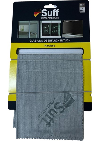 Narzisse Mikrofiber Yüzey ve Cam Temizlik Bezi 50 x 40 Cm, Gri