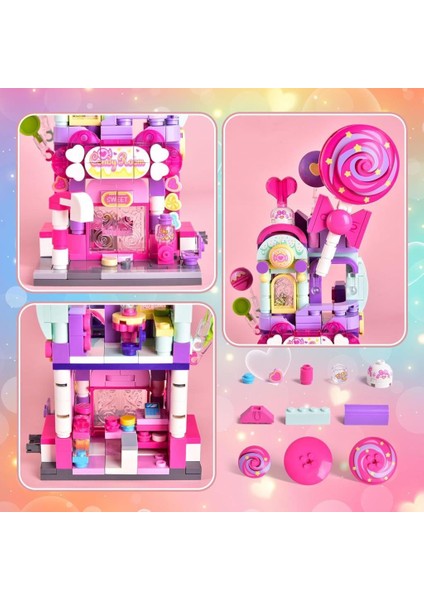 Keeppley City Corner K28012 Sky Candy Shopre Gökyüzü Şeker Dükkanı Yapı Blokları Oyuncak Seti fırsatları