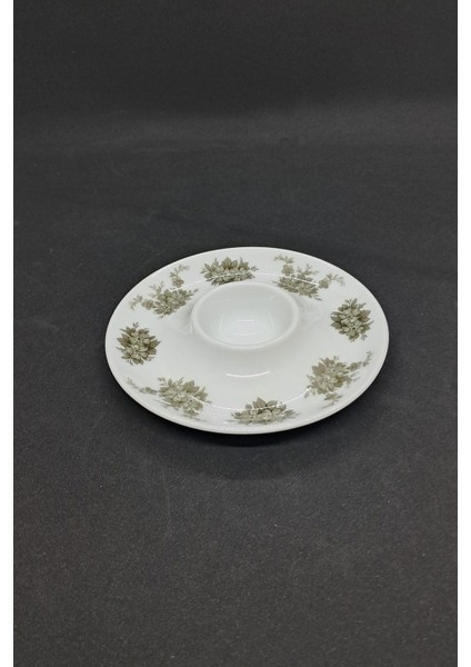 Alman Vintage Yeşil Çiçekli Yumurtalık