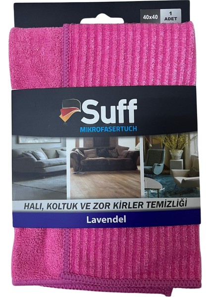 Mikrofiber Halı, Koltuk ve Zor Kirler Temizlik 40 x 40 Cm, Pembe