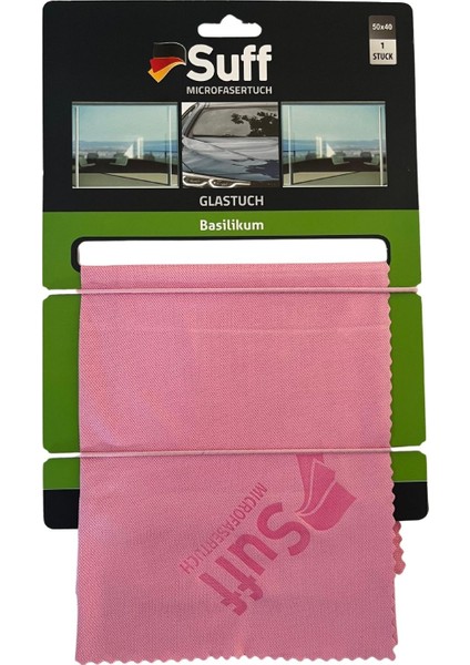 Reyhan Basilikum Mikrofiber Cam Bezi 50 x 40 Cm, Pembe