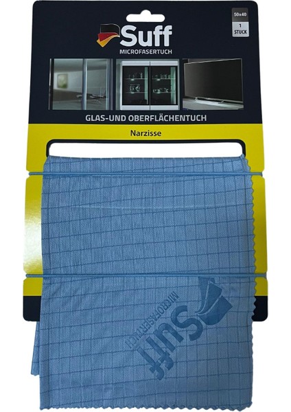 Nergis Narzisse Mikrofiber Yüzey ve Cam Temizlik Bezi 50 x 40 Cm, Mavi