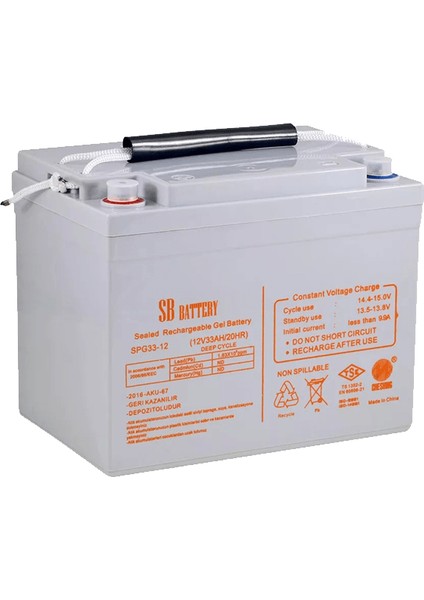 Spg 12V 33AH Orijinal Jel Akü