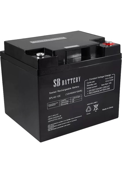12V 40AH Kuru Tip Akü