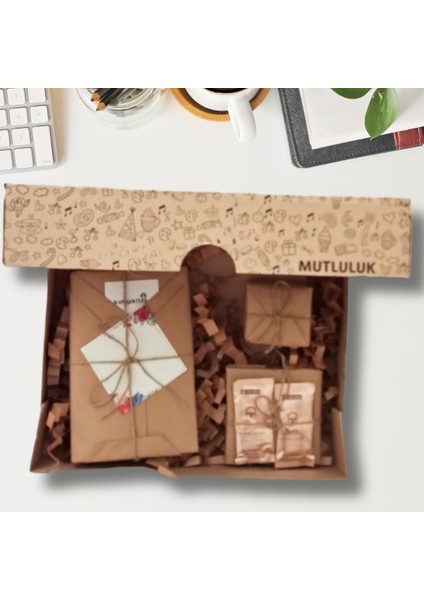 Simyacı Kutupkitap Bambu Fincan Türk Kahvesi Kişiye Özel Not Simyacı Kitap Hediye Seti