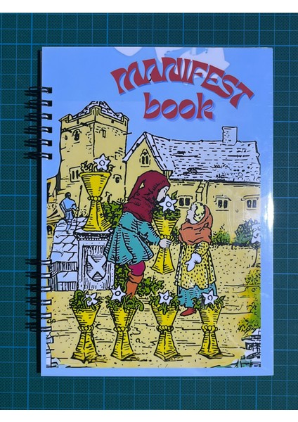 Manifest A5 Boy Defter 1 Sayfa Mat Bonus Stickerlı