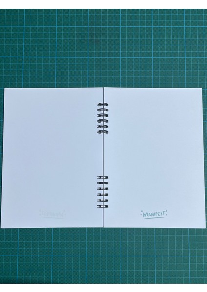 Manifest A5 Boy Defter 1 Sayfa Mat Bonus Stickerlı