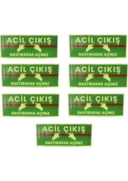 Fosforlu Yangın Kapısı Sticker