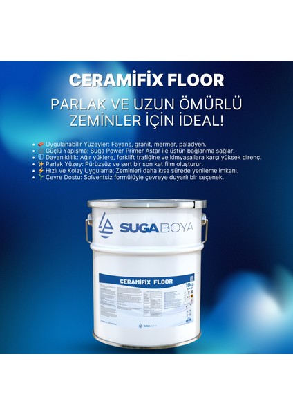 Ceramifix Floor (Parlak Yüzey Epoksi Boyası)