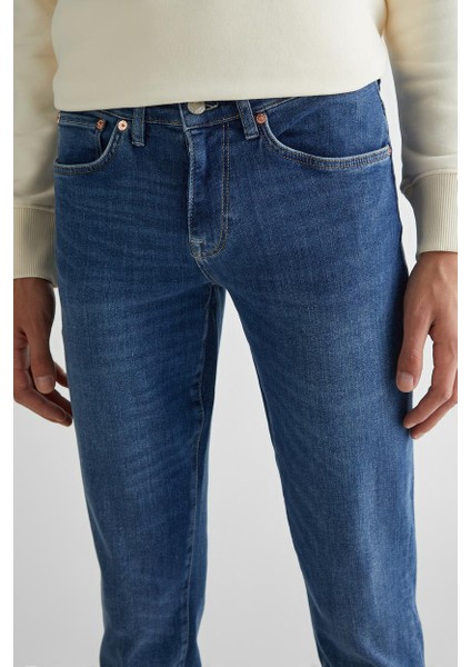 Erkek Extra Slim Fit Jean Pantolon - Mavi