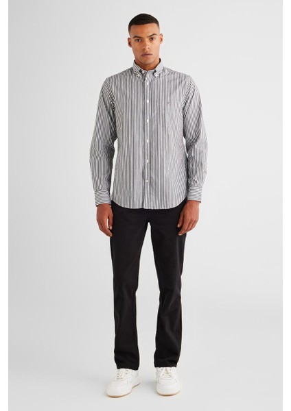 Erkek Regular Fit Pantolon - Siyah