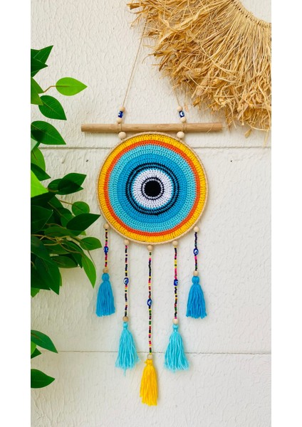 Nazarlık Düşkapanı Nazar Boncuğu Kapı Süsü Duvar Süsü Dreamcatcher