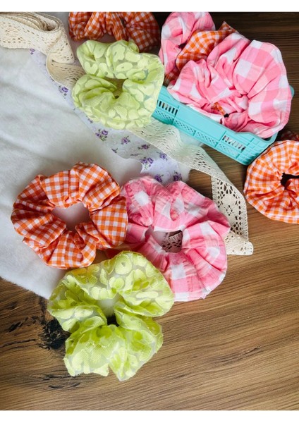 Cozy Pinterest Kumaş Lastik Toka Seti Scrunchies