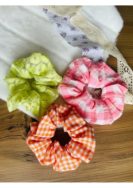 Cozy Pinterest Kumaş Lastik Toka Seti Scrunchies fırsatları