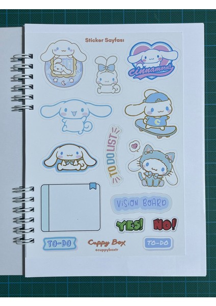 Cinnamoroll A5 Boy Defter 1 Sayfa Mat Bonus Stickerlı fiyatları