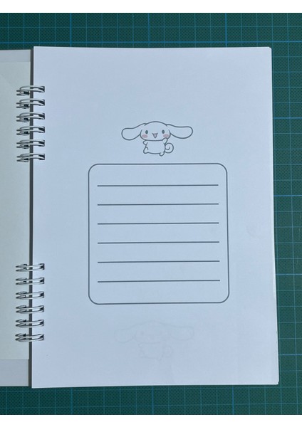 Cinnamoroll A5 Boy Defter 1 Sayfa Mat Bonus Stickerlı modelleri