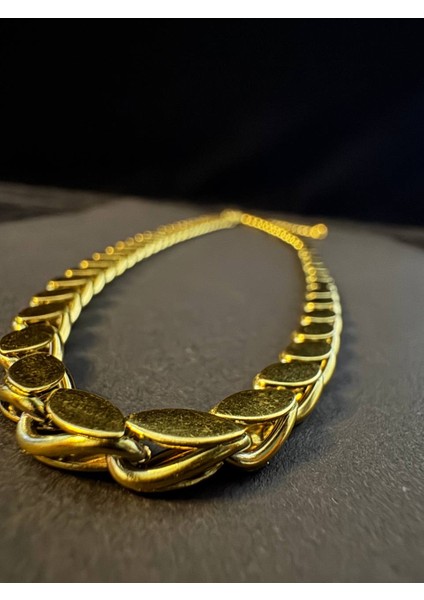 Arpa Model Gold Çelik Kolye