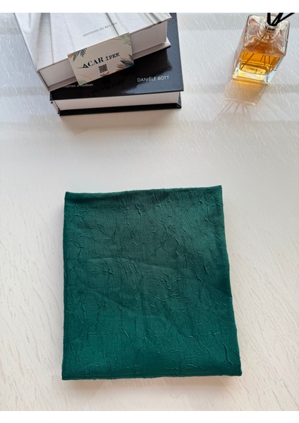 Bambu Kraş Şal Zümrüt Yeşil Renk