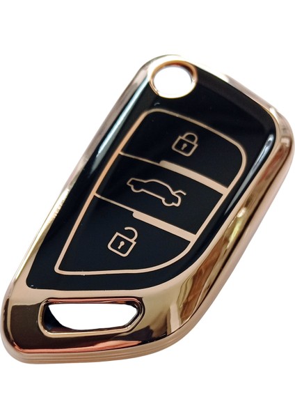 Bmw Tipli Kd Keydiy NB29 Uyumlu Kumanda Anahtar Kılıfı Oto Anahtarlık Siyah Gold fiyatları