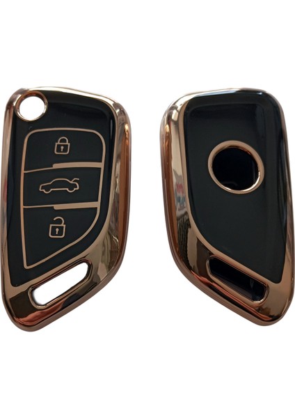 Bmw Tipli Kd Keydiy NB29 Uyumlu Kumanda Anahtar Kılıfı Oto Anahtarlık Siyah Gold fırsatları