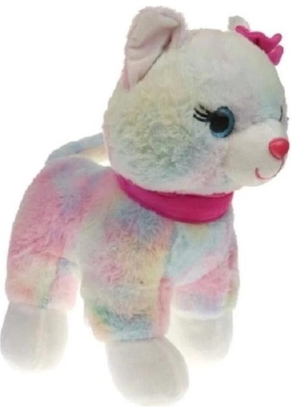 Peluş 30 cm Pembe Tokalı Kedi PL62555 fiyatları