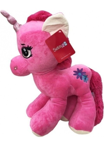 Peluş Boynuzlu At 45 cm Pembe fiyatları