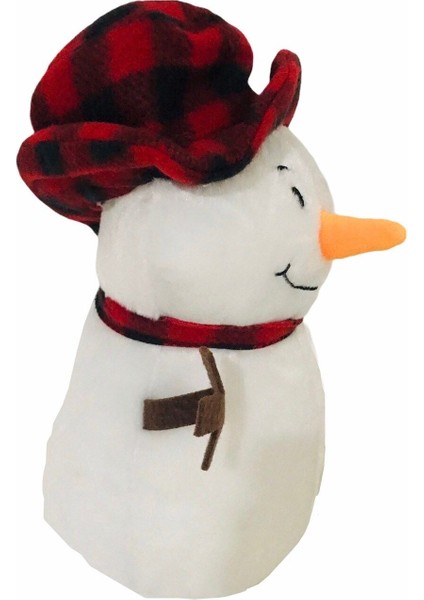 Sevimli Peluş Şapkalı Kardan Adam 25 cm