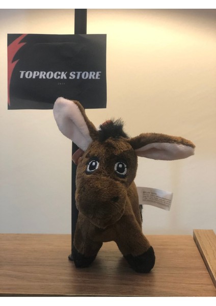 Sevimli Eşek Peluş Oyuncak Hediyelik Oyuncak Anahtarlık Uyku Arkadaşı 12 cm