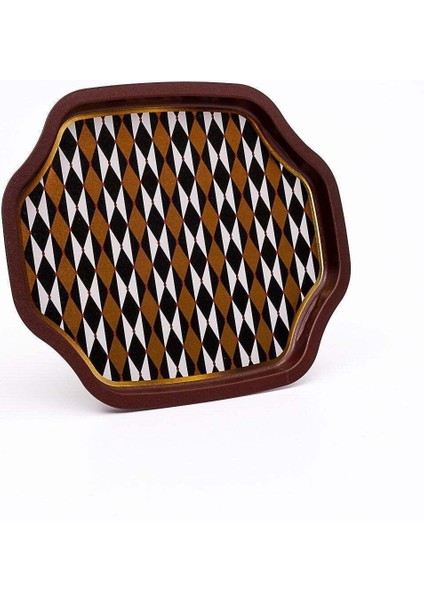 Festival Desenli Sekizgen Metal Tepsi, 27,8 x 33,2 cm fiyatları