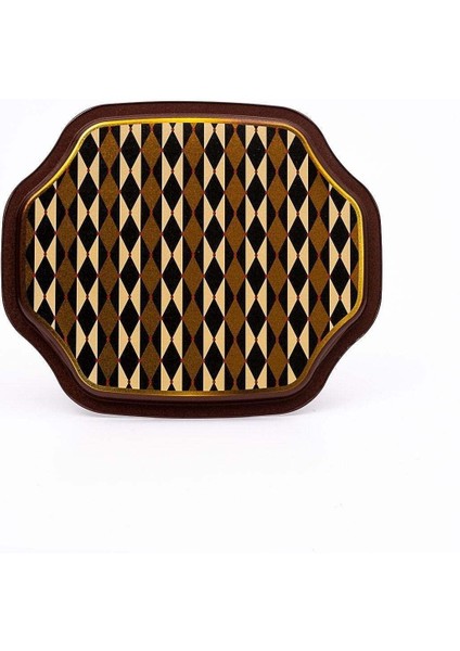 Festival Desenli Sekizgen Metal Tepsi, 27,8 x 33,2 cm fırsatları