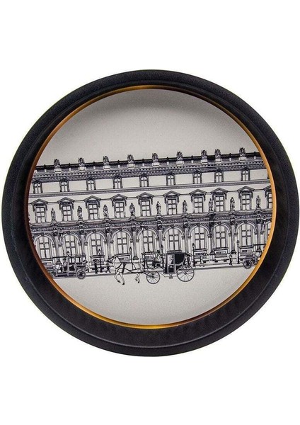 Urban Desenli Yuvarlak Metal Tepsi, 37 cm fiyatları