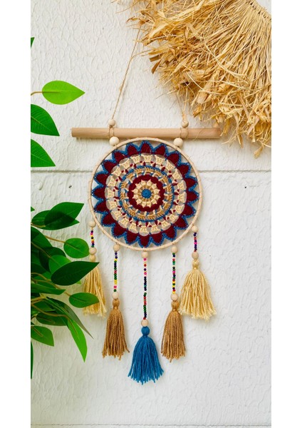 Nazarlık Düşkapanı Nazar Boncuğu Rüya Tutucu Kapı Süsü Duvar Süsü Dreamcatcher